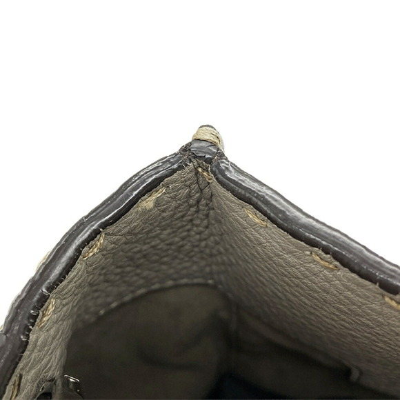 FENDI Gray Leather Shoulder Bag - Picture 9 of 10